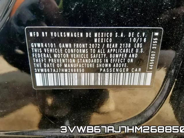 3VWB67AJ7HM268850 фото 2
