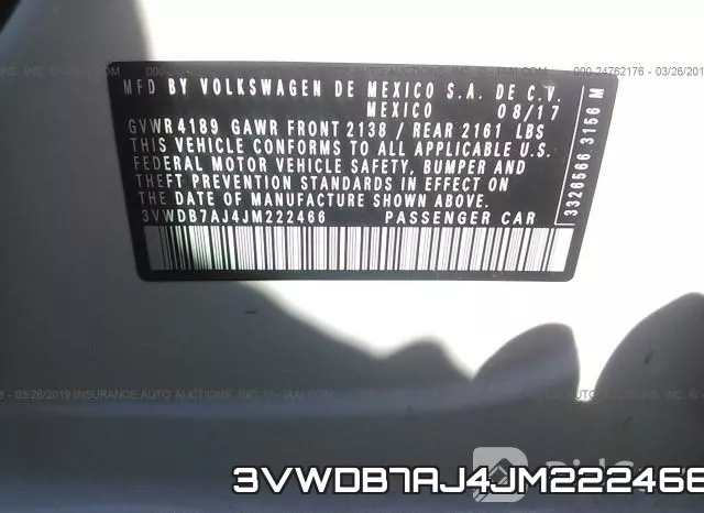 3VWDB7AJ4JM222466 фото 20