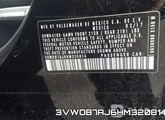 3VWDB7AJ6HM320814 фото 9