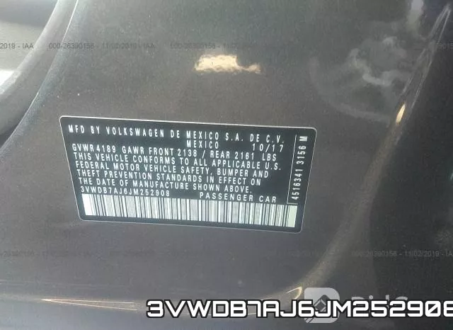 3VWDB7AJ6JM252908 фото 9