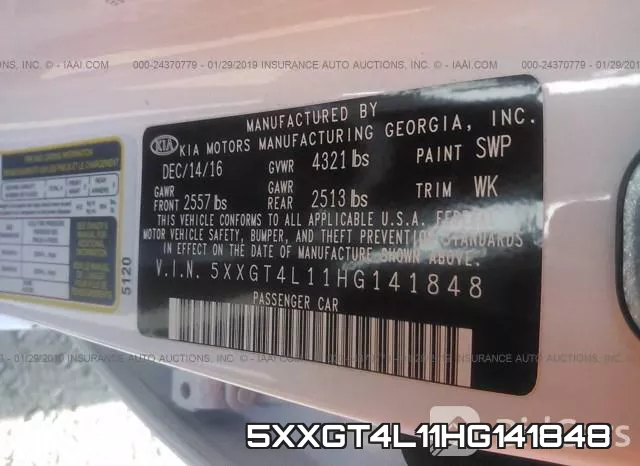 5XXGT4L11HG141848 фото 10