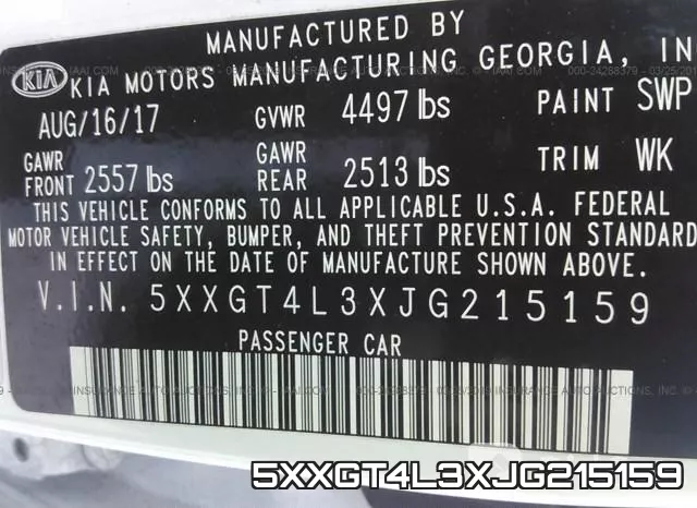5XXGT4L3XJG215159 фото 10