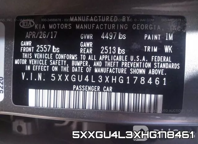 5XXGU4L3XHG178461 фото 10