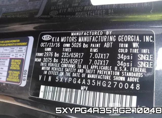 5XYPG4A35HG270048 фото 10