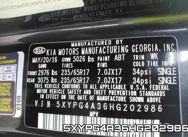 5XYPG4A36HG202986 фото 9