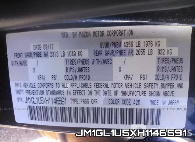 JM1GL1U5XH1146591 фото 10