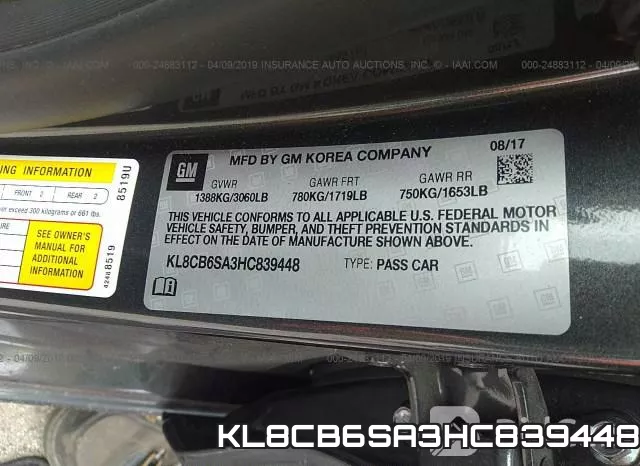 KL8CB6SA3HC839448 фото 10
