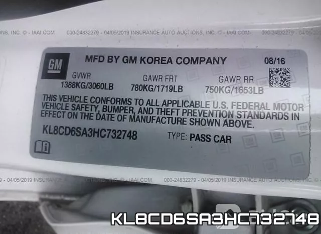 KL8CD6SA3HC732748 фото 10