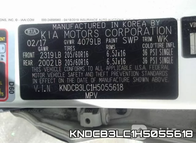 KNDCB3LC1H5055618 фото 10