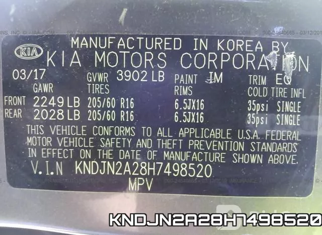 KNDJN2A28H7498520 фото 10