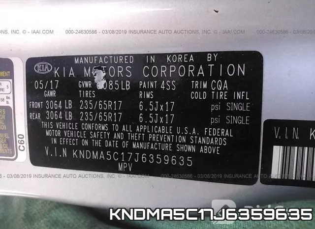 KNDMA5C17J6359635 фото 10