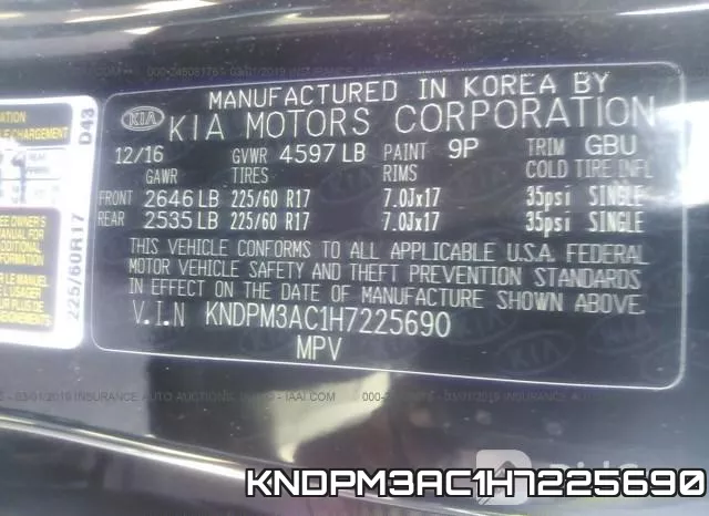 KNDPM3AC1H7225690 фото 10