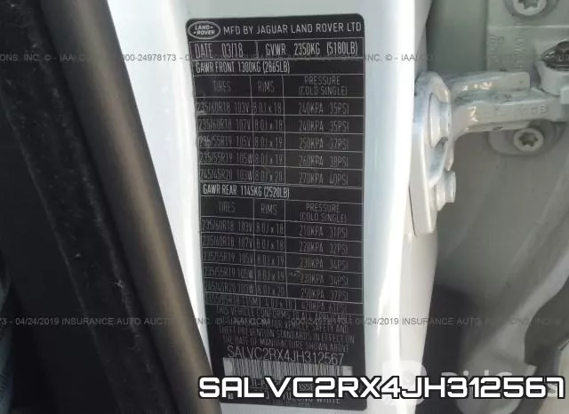 SALVC2RX4JH312567 фото 10
