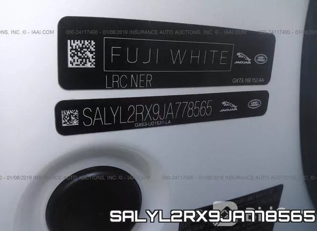 SALYL2RX9JA778565 фото 10