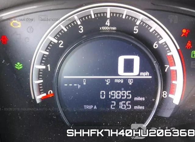 SHHFK7H40HU206368 фото 8