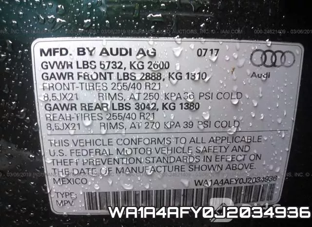 WA1A4AFY0J2034936 фото 10