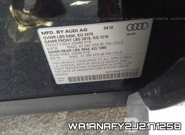 WA1ANAFY2J2171258 фото 10