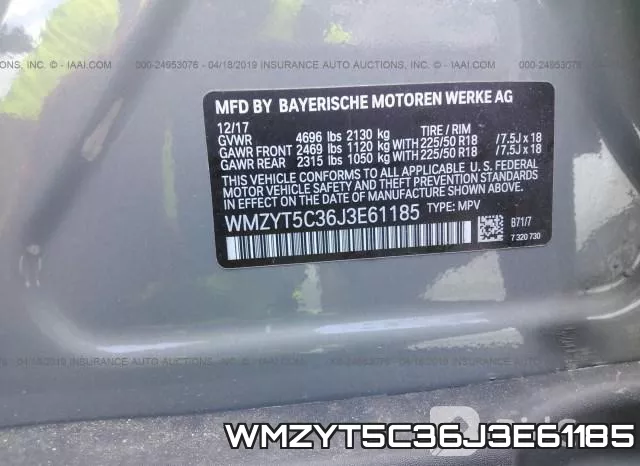 WMZYT5C36J3E61185 фото 10