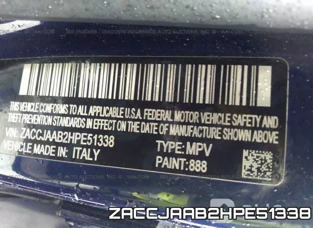 ZACCJAAB2HPE51338 фото 10