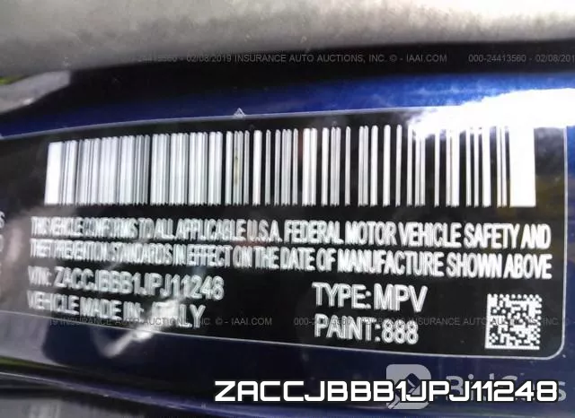 ZACCJBBB1JPJ11248 фото 10