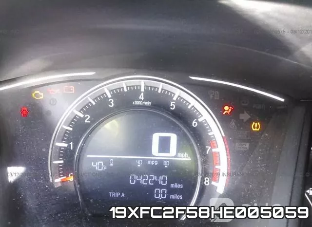 19XFC2F58HE005059 фото 8