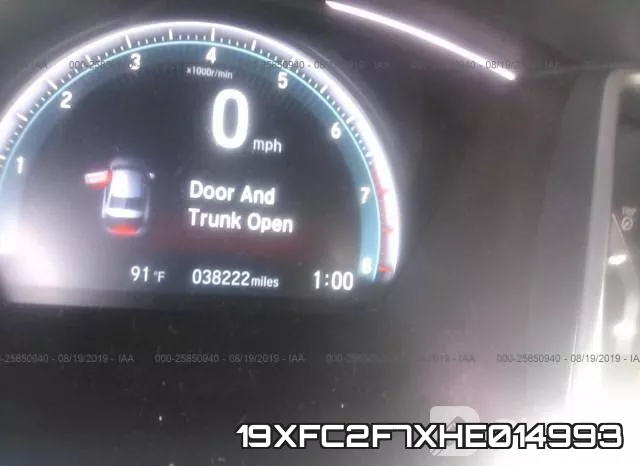 19XFC2F7XHE014993 фото 8