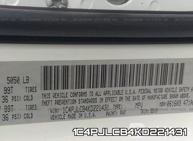 1C4PJLCB4KD221431 фото 10
