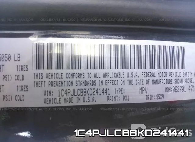 1C4PJLCB8KD241441 фото 10