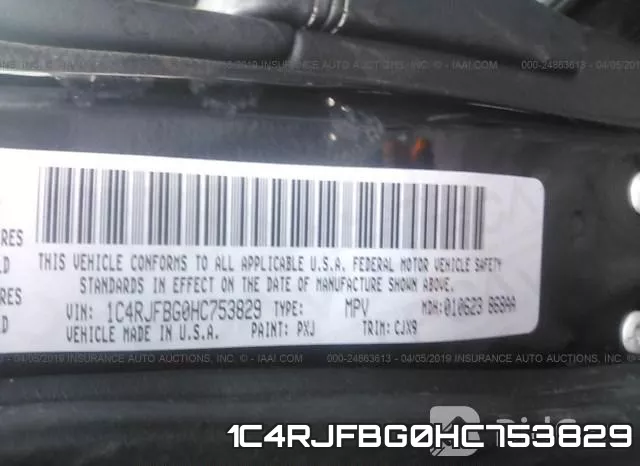 1C4RJFBG0HC753829 фото 10