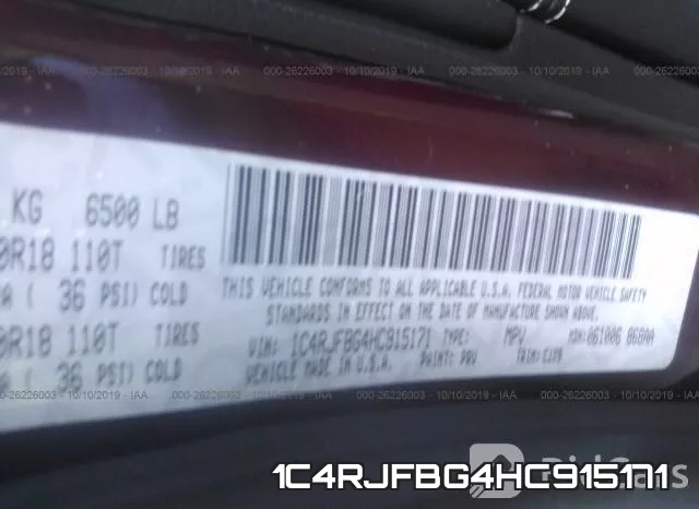 1C4RJFBG4HC915171 фото 10