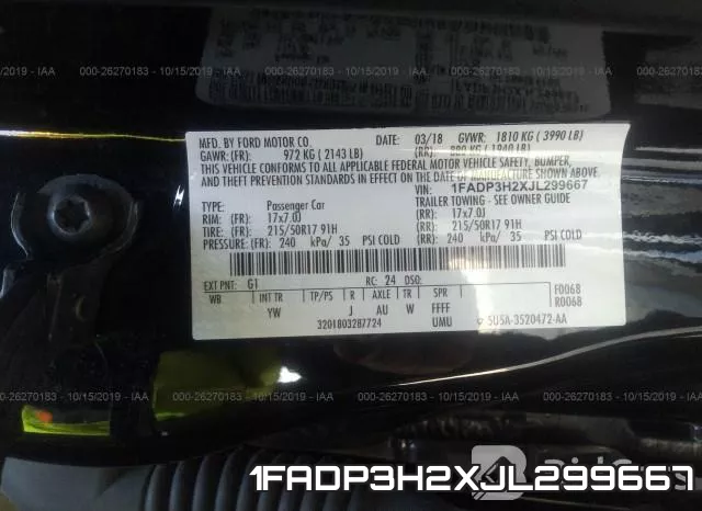 1FADP3H2XJL299667 фото 10