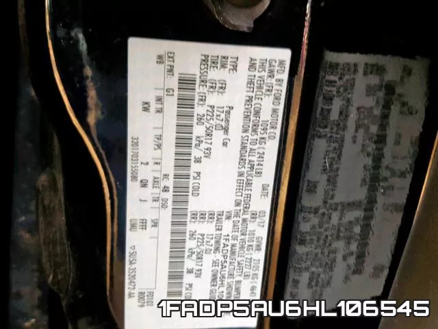 1FADP5AU6HL106545 фото 2