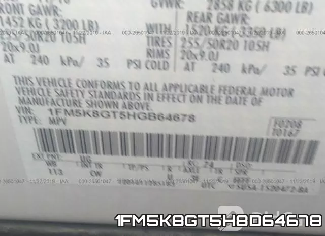 1FM5K8GT5H8D64678 фото 10