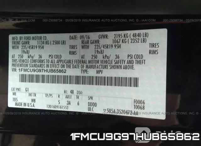 1FMCU9G97HUB65862 фото 10