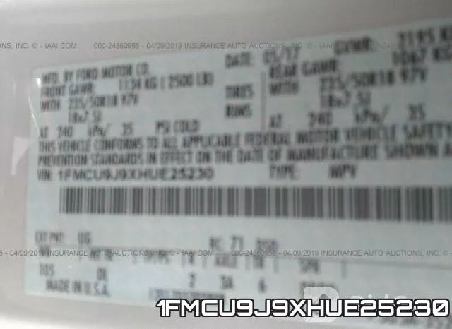 1FMCU9J9XHUE25230 фото 10