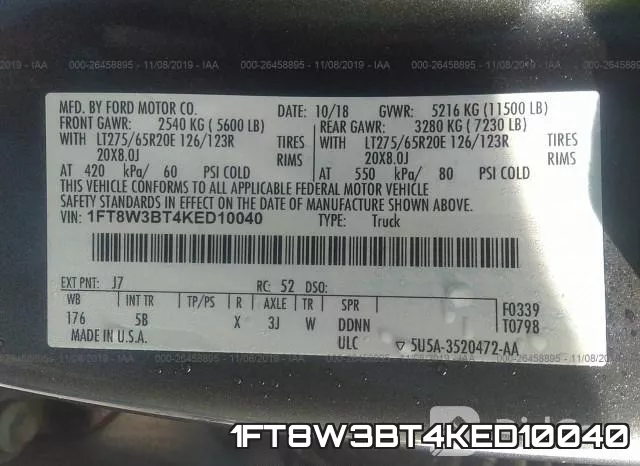 1FT8W3BT4KED10040 фото 10