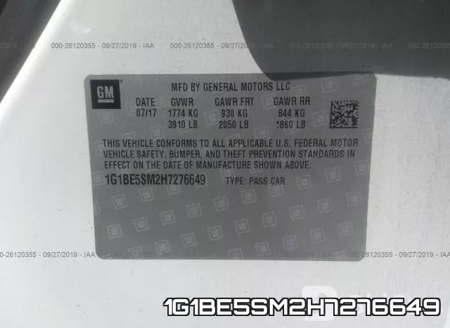 1G1BE5SM2H7276649 фото 10