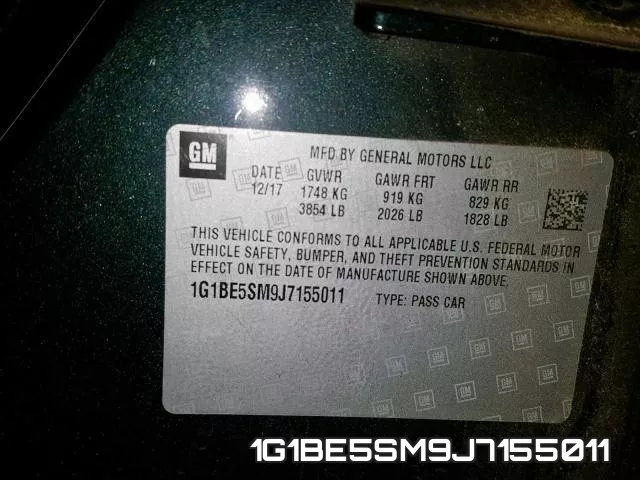 1G1BE5SM9J7155011 фото 2