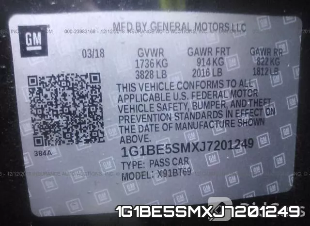 1G1BE5SMXJ7201249 фото 10