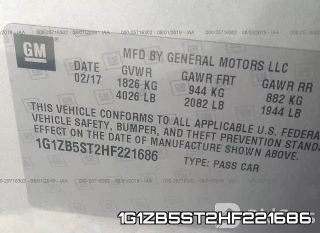 1G1ZB5ST2HF221686 фото 10
