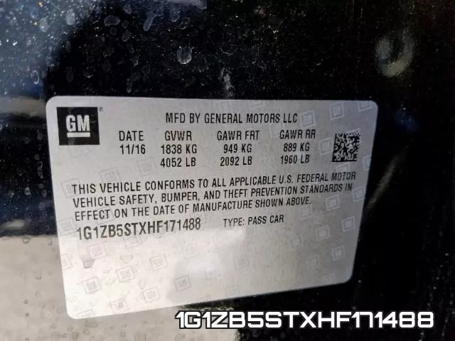 1G1ZB5STXHF171488 фото 2