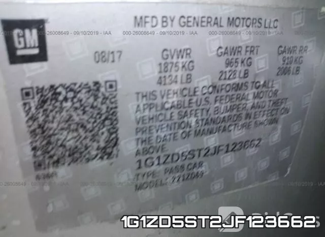 1G1ZD5ST2JF123662 фото 10