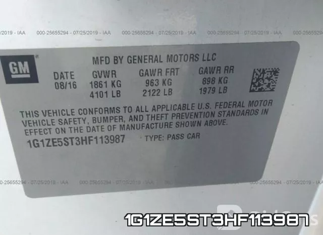 1G1ZE5ST3HF113987 фото 10