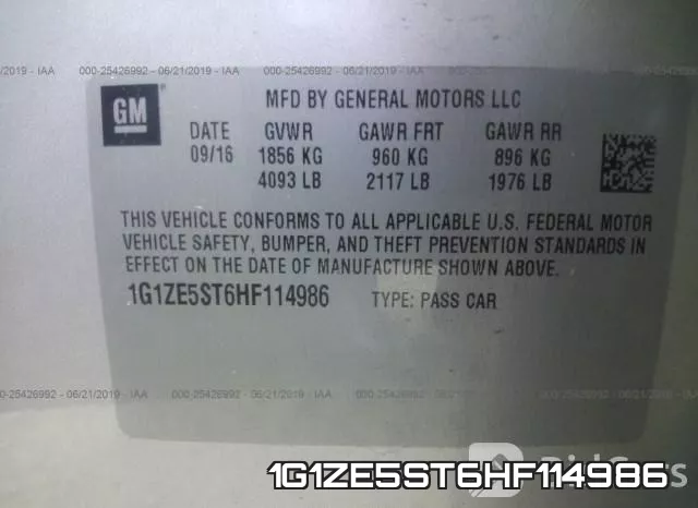 1G1ZE5ST6HF114986 фото 10