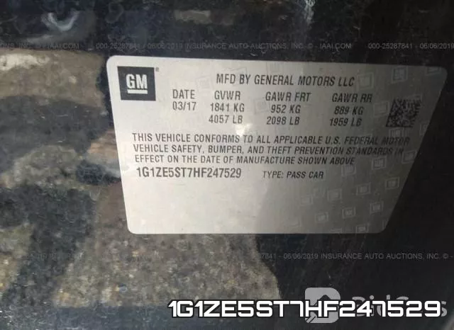 1G1ZE5ST7HF247529 фото 10