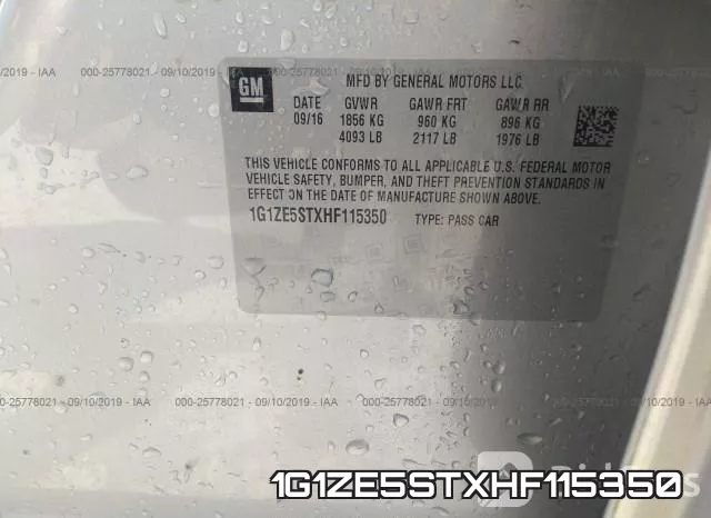 1G1ZE5STXHF115350 фото 10