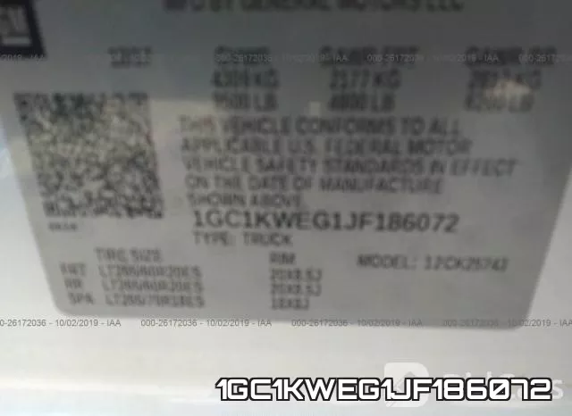 1GC1KWEG1JF186072 фото 10