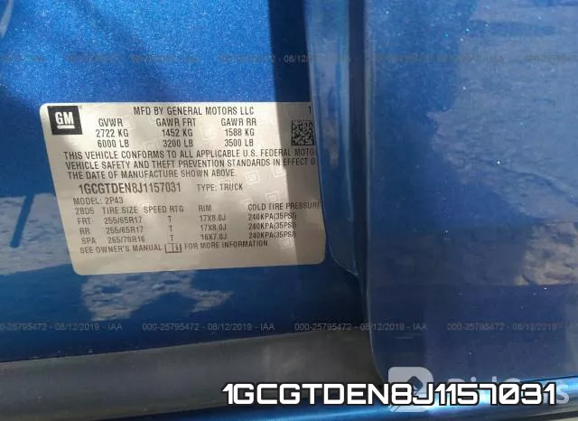 1GCGTDEN8J1157031 фото 10