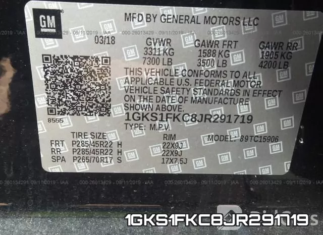 1GKS1FKC8JR291719 фото 10