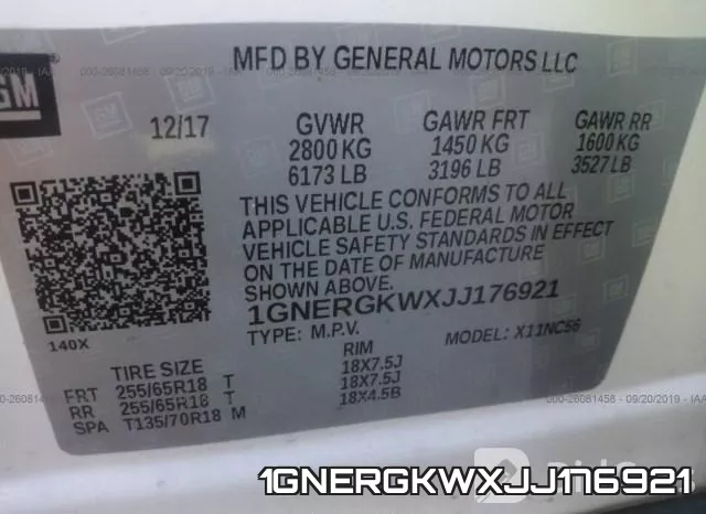 1GNERGKWXJJ176921 фото 10